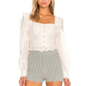 NWT XS Free People Modern Romance Top